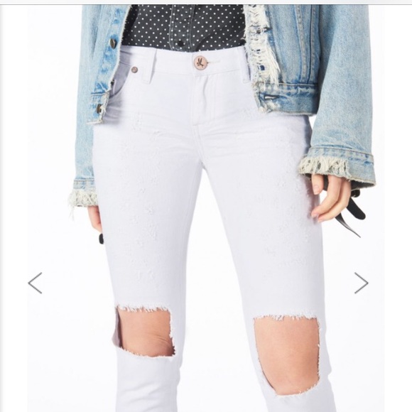 One x One Teaspoon Freebird White Beauty Jeans - Picture 2 of 6